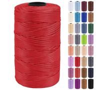 Uiopa Hilo Macrame 3mm x 200m Cuerda Macrame Polipropileno Plano Hilo de Ganchillo para Bolsos a Crochet, Bolso de Mano, Sombrero, Manualidades, Envolver Regalo, Proyecto de Bricolaje