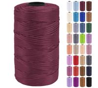 Uiopa Hilo Macrame 3mm x 200m Cuerda Macrame Polipropileno Plano Hilo de Ganchillo para Bolsos a Crochet, Bolso de Mano, Sombrero, Manualidades, Envolver Regalo, Proyecto de Bricolaje