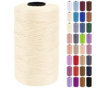 Uiopa Hilo Macrame 3mm x 200m Cuerda Macrame Polipropileno Plano Hilo de Ganchillo para Bolsos a Crochet, Bolso de Mano, Sombrero, Manualidades, Envolver Regalo, Proyecto de Bricolaje