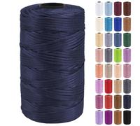Uiopa Hilo Macrame 3mm x 200m Cuerda Macrame Polipropileno Plano Hilo de Ganchillo para Bolsos a Crochet, Bolso de Mano, Sombrero, Manualidades, Envolver Regalo, Proyecto de Bricolaje