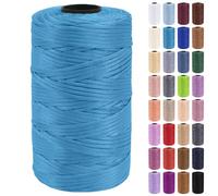 Uiopa Hilo Macrame 3mm x 200m Cuerda Macrame Polipropileno Plano Hilo de Ganchillo para Bolsos a Crochet, Bolso de Mano, Sombrero, Manualidades, Envolver Regalo, Proyecto de Bricolaje