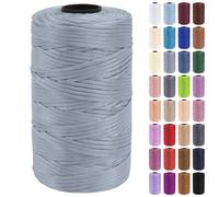 Uiopa Hilo Macrame 3mm x 200m Cuerda Macrame Polipropileno Plano Hilo de Ganchillo para Bolsos a Crochet, Bolso de Mano, Sombrero, Manualidades, Envolver Regalo, Proyecto de Bricolaje