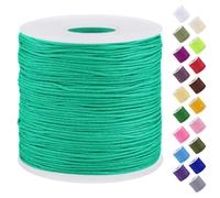 Uiopa Hilo para Hacer Pulseras 0,7mm x 120m Cuerda de Nailon Macrame Hilo he Abalorios para Collares Pulseras Bisutería Nudo Chino Manualidades de Bricolaje