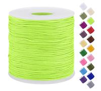 Uiopa Hilo para Hacer Pulseras 0,7mm x 120m Cuerda de Nailon Macrame Hilo he Abalorios para Collares Pulseras Bisutería Nudo Chino Manualidades de Bricolaje