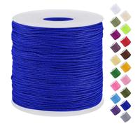 Uiopa Hilo para Hacer Pulseras 0,7mm x 120m Cuerda de Nailon Macrame Hilo he Abalorios para Collares Pulseras Bisutería Nudo Chino Manualidades de Bricolaje