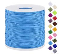 Uiopa Hilo para Hacer Pulseras 0,7mm x 120m Cuerda de Nailon Macrame Hilo he Abalorios para Collares Pulseras Bisutería Nudo Chino Manualidades de Bricolaje