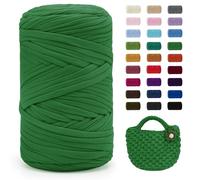 Uiopa Hilo para Tejer a Crochet, 400g/120m Trapillo para Tejer Bolsos, Trapillo Crochet Hilo de Poliéster para DIY y Tejido, Bolso de Mano, Manualidades, Decoración Hogareña