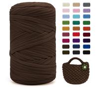 Uiopa Hilo para Tejer a Crochet, 400g/120m Trapillo para Tejer Bolsos, Trapillo Crochet Hilo de Poliéster para DIY y Tejido, Bolso de Mano, Manualidades, Decoración Hogareña