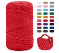 Uiopa Hilo para Tejer a Crochet, 400g/120m Trapillo para Tejer Bolsos, Trapillo Crochet Hilo de Poliéster para DIY y Tejido, Bolso de Mano, Manualidades, Decoración Hogareña