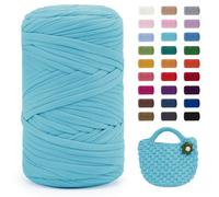 Uiopa Hilo para Tejer a Crochet, 400g/120m Trapillo para Tejer Bolsos, Trapillo Crochet Hilo de Poliéster para DIY y Tejido, Bolso de Mano, Manualidades, Decoración Hogareña