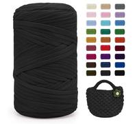 Uiopa Hilo para Tejer a Crochet, 400g/120m Trapillo para Tejer Bolsos, Trapillo Crochet Hilo de Poliéster para DIY y Tejido, Bolso de Mano, Manualidades, Decoración Hogareña