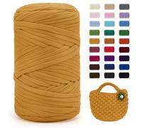 Uiopa Hilo para Tejer a Crochet, 400g/120m Trapillo para Tejer Bolsos, Trapillo Crochet Hilo de Poliéster para DIY y Tejido, Bolso de Mano, Manualidades, Decoración Hogareña