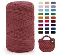 Uiopa Hilo para Tejer a Crochet, 400g/120m Trapillo para Tejer Bolsos, Trapillo Crochet Hilo de Poliéster para DIY y Tejido, Bolso de Mano, Manualidades, Decoración Hogareña