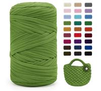 Uiopa Hilo para Tejer a Crochet, 400g/120m Trapillo para Tejer Bolsos, Trapillo Crochet Hilo de Poliéster para DIY y Tejido, Bolso de Mano, Manualidades, Decoración Hogareña