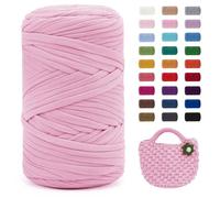 Uiopa Hilo para Tejer a Crochet, 400g/120m Trapillo para Tejer Bolsos, Trapillo Crochet Hilo de Poliéster para DIY y Tejido, Bolso de Mano, Manualidades, Decoración Hogareña