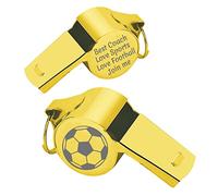 Uiopa Silbato Personalizado, Silbato de Acero Inoxidable con Grabado, Plata/Oro/Oro Rosa Silbato Personalizado para Árbitro, Entrenador, Profesor, Entusiasta de Deportes, Cordón Incluido