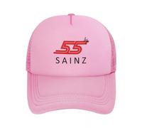 UIOPPIOS Carlos Sainz Jr F1 Signature Graphic - Gorras de béisbol de Malla Oscura Snapback Moda Gorras de béisbol Casual Casquette al Aire Libre Unisex