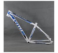 UIOPPOI Marco de bicicleta de montaña 26er aleación de aluminio duro XC MTB marco de 16 pulgadas freno de disco BSA marco de liberación rápida espaciado trasero 135 x 9 mm (color: azul, tamaño: 26 x