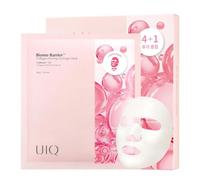 UIQ Biome Barrier Máscara de hidrogel reafirmante de colágeno, 40 g x 5 | Máscara de hidrogel reafirmante de colágeno. Brillo hinchable y aumenta la elasticidad, la hidratación y el brillo en un solo