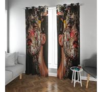 UIRINGART Cortinas Opacas Modernas eclécticas para salón Dormitorio Collage de Estampados de rostros Masculinos Cortinas aisladas para oscurecer la habitación 2 Paneles B140xH270cm