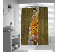 UIRINGART Simbolismo Cortinas de Ducha W180xL200cm Diseño artístico de Madre e Hijo Cortina de bañera para decoración del hogar con Ganchos Poliéster Impermeable Lavable a máquina