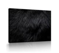 UIRINGART Textura de pelaje negro Gran lienzo Arte mural Imágenes minimalistas modernas Grabados de arte Pósters Pintura para salón Oficina Decoración del dormitorio 75x120cm