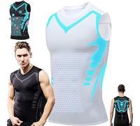 UIRPK 2023 New Version Energxcel Ionic Shaping Vest Energxcel Ionic Shaping Sleeveless T-Shirt (White,L)