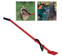 UISEBRT 130 cm de acero de alta resistencia con gancho reversible y mango de goma antideslizante - Espátula para talones de árboles, carga máxima de 250 kg, gancho de mano