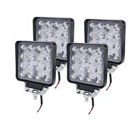 UISEBRT 4 x 48W Faro Trabajo LED Focos de Coche 12V LED-Faro de trabajo Spot Lámpara Trabajo Led Foco Lampara Resistente IP67 impermeable para off road Tractor SUV ATV UTV