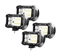 UISEBRT 4 x 72 W Faros adicionales LED todoterreno - 21600LM 10-30 V 6000 K impermeable IP67 (4 x 72 W)
