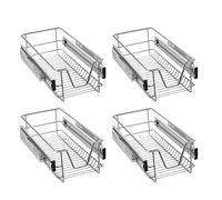 UISEBRT 4X Cajón de Cocina Cajón telescópico 30cm - Armario extraíble de Cocina (30cm)