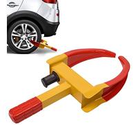 UISEBRT Abrazadera universal para rueda inmovilizador de neumáticos, garra de estacionamiento, antirrobo para abrazaderas de rueda, para coches, camiones, mayoría de vehículos