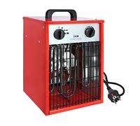 UISEBRT Calefactor eléctrico 3 kW para calefacción profesional de la industria eléctrica con Niveles de Potencia, termostato, Protección contra Sobrecalentamiento, 3000 W