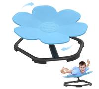 UISEBRT Carrusel autismo para niños, silla giratoria sensorial, silla giratoria para niños, para entrenamiento, coordinación física y equilibrio, giratoria (azul)