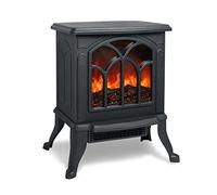 UISEBRT Chimenea Eléctrica con Flame de Efecto de Llama Calefactor Cerámico Calentador LED 750W/1500W