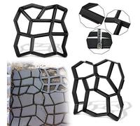 UISEBRT DIY Molde de Hormigón Molde para Cemento Molde para Hacer Pavimentos Caminos para Acera, Jardín, Camino de Césped (2 piezas)