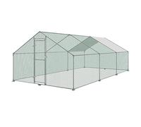 UISEBRT - Gallinero, jaulas para animales pequeños, cercado con techo de polietileno para aves de corral, conejos, mascotas pequeñas, perros (3 x 6 x 2 m)