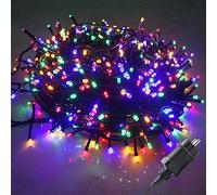 UISEBRT Guirnaldas Luces 80m 800 LED Cadena de luces Exterior Interior - Con 8 modos de luz - IP44 impermeable Decoración para la Navidad Pascua Halloween Boda Fiesta - Multicolor