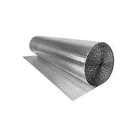 UISEBRT Lámina aislante de aluminio, 1 x 15 m, lámina térmica de aluminio, lámina reflectante para radiadores, 3-4 mm de grosor, lámina de aislamiento térmico, aislamiento térmico