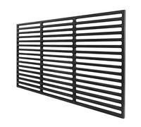 UISEBRT Parrilla de hierro fundido, 42 x 28 cm, rectangular, esmaltada, para barbacoa de gas, barbacoa de carbón vegetal y más (42 x 28 cm)