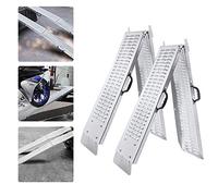 UISEBRT Rampas Plegables de Acero galvanizado 400 kg - rampa de Carga rampa para Motocicleta Remolque Caravana Coche Coche