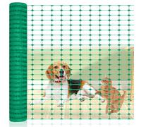 UISEBRT Valla de seguridad de plástico flexible, red de advertencia, valla de limitación, valla de jardín, verde, 1 x 80 m
