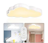 UISERBT 48W LED luz de Techo Nubes luz de Techo Regulable con Lámpara de Control Remoto Nursery Cloud Nursery Lámpara Moderna Para Dormitorio Infantil