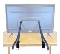 UISKOOPW Correas de seguridad para TV sin taladro, correa de prevención antivuelco sin herramientas para pantallas planas, anclaje de TV para soportes de TV, correa segura para televisión a prueba de