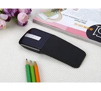 uitheshy Ratón inalámbrico Plegable 2.4G Accesorios ultrafinos para computadora con Mouse ARC Touch táctil Negro