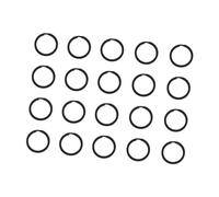 Uitndvyte 20 llaveros planos de metal ligero con anillos grandes divididos para la organización del coche, llaveros de metal duraderos