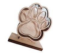 Uitndvyte Caja conmemorativa personalizada de pieles de mascotas, hecha a mano, recuerdos de madera para apreciar a gatos y perros, decoración del hogar, regalo grabado