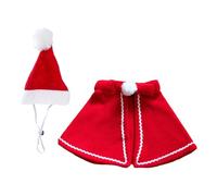 Uitndvyte Capas festivas con capucha, respetuosas con la piel, 3 opciones de tamaño, fáciles de llevar, accesorios de fotografía de Navidad, accesorios suaves para gatos y fiestas de Navidad