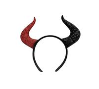 Uitndvyte Diadema de cuernos de diablo para Halloween, cosplay, accesorios de disfraz para mujeres, hombres y niños, accesorios decorativos para el cabello