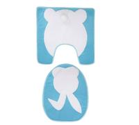 Uitndvyte Fundas para tapa de inodoro con diseño de conejo de Pascua, cojín de asiento de felpa suave para hotel, restaurante, dormitorio, apartamento, decoración de baño, fundas elásticas para tapa